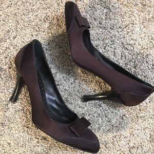 Hugo Boss Brown Bow Adorned Heels